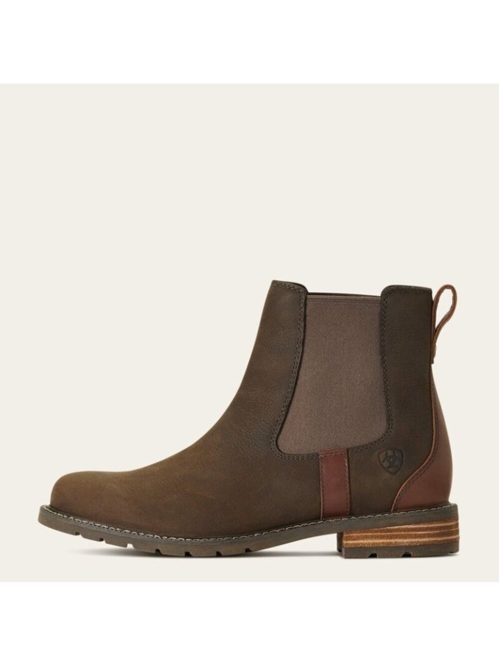 Ariat Wexford Waterproof Chelsea Boot Women's 8C Wide Java Brown Leather